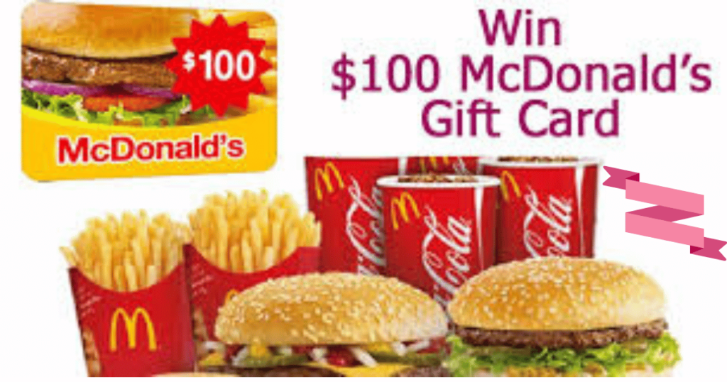 free mcdonalds gift card